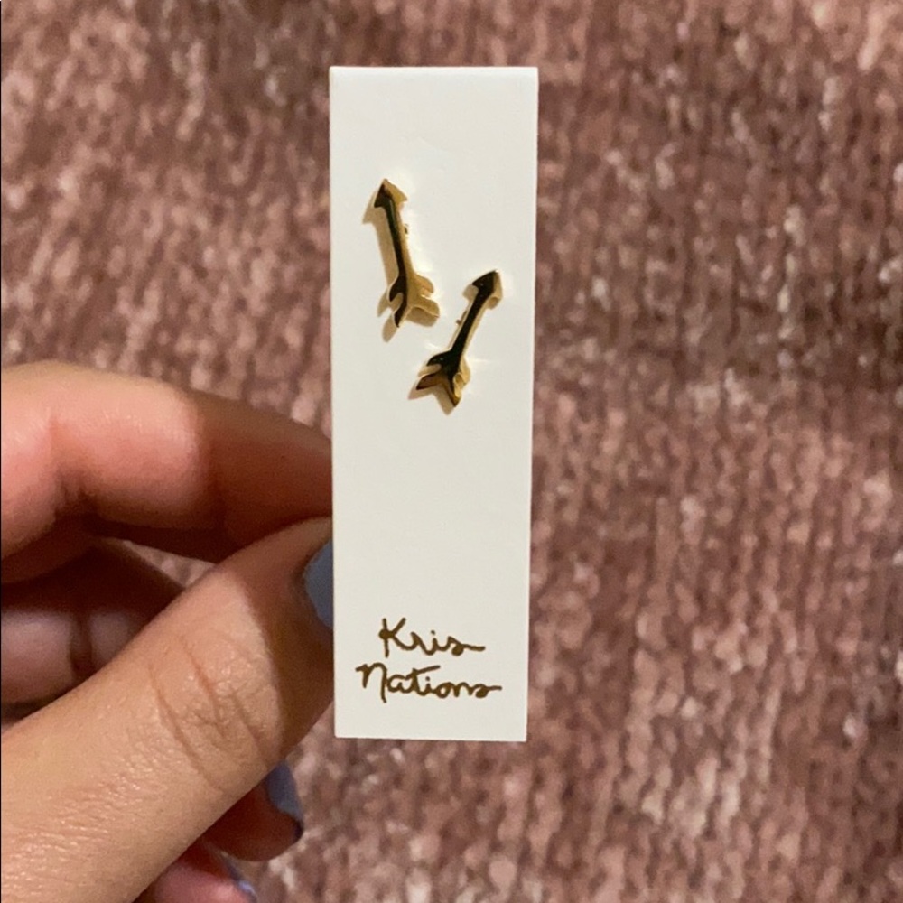 18k Gold Vermeil Arrow Stud Earrings
